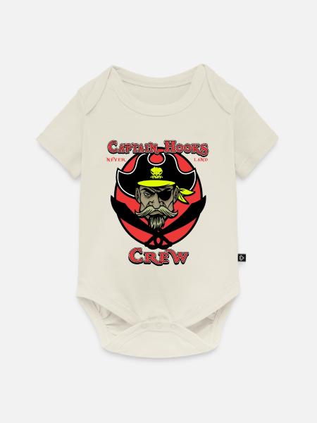 PIRATES Captain Hooks Crew - Baby Premium Kurzarmbody - Naturweiß