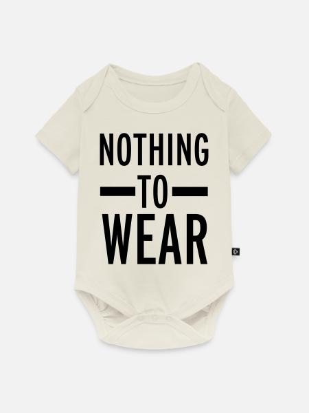 Nothing To Wear - Baby Premium Kurzarmbody - Naturweiß
