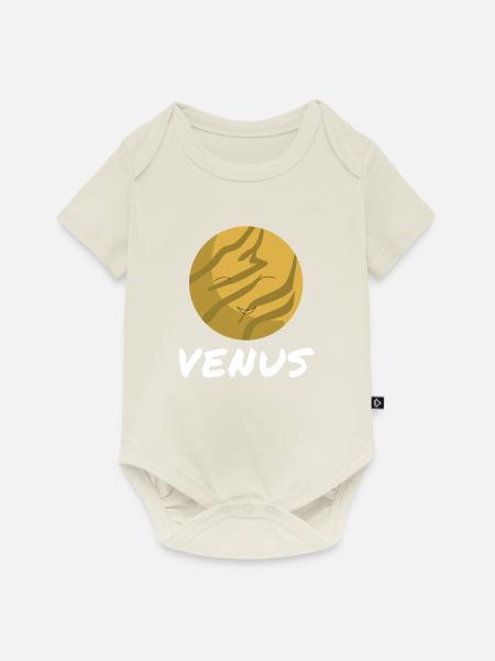 Venus - Baby Premium Kurzarmbody - Naturweiß