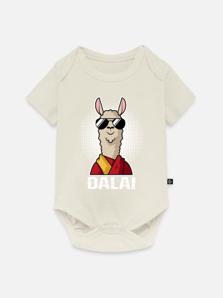 Dalai Lama - Baby Premium Kurzarmbody - Naturweiß