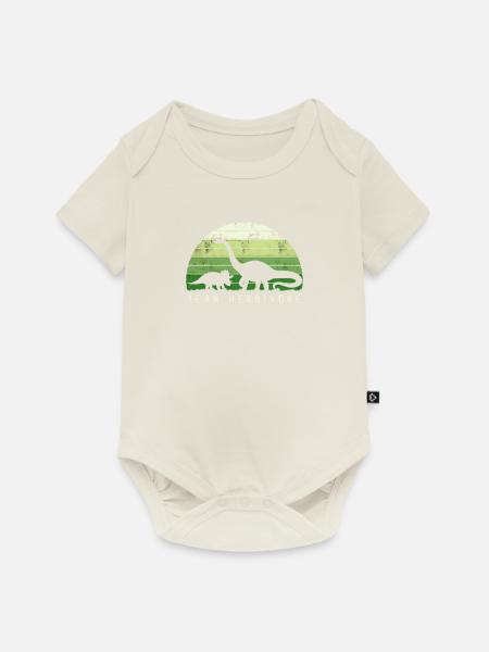 Team Herbivore - Pflanzenfresser - Baby Premium Kurzarmbody - Naturweiß