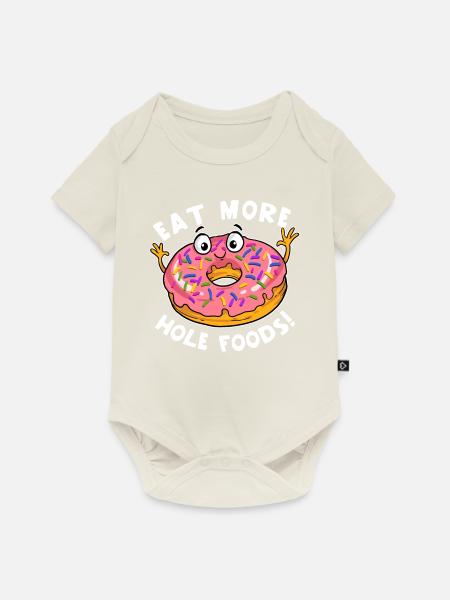 Donut - Baby Premium Kurzarmbody - Naturweiß