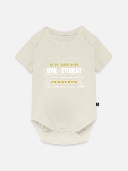 BWL - Baby Premium Kurzarmbody - Naturweiß