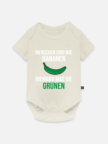 Anti Grün Partei Politik Lustiger Spruch Geschenk - Baby Premium Kurzarmbody - Naturweiß