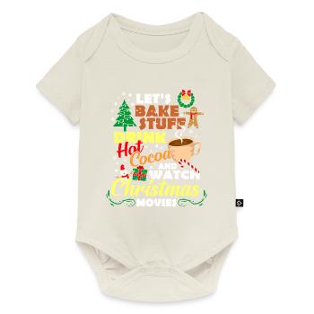 Chocolat chaud au cacao de Noël Chocolat chaud - Body à manches courtes Premium Bébé - blanc cassé - Devant