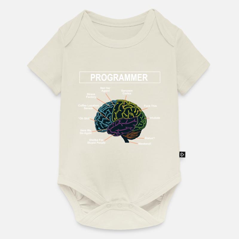 Programmeurs - Body à manches courtes Premium Bébé - blanc cassé