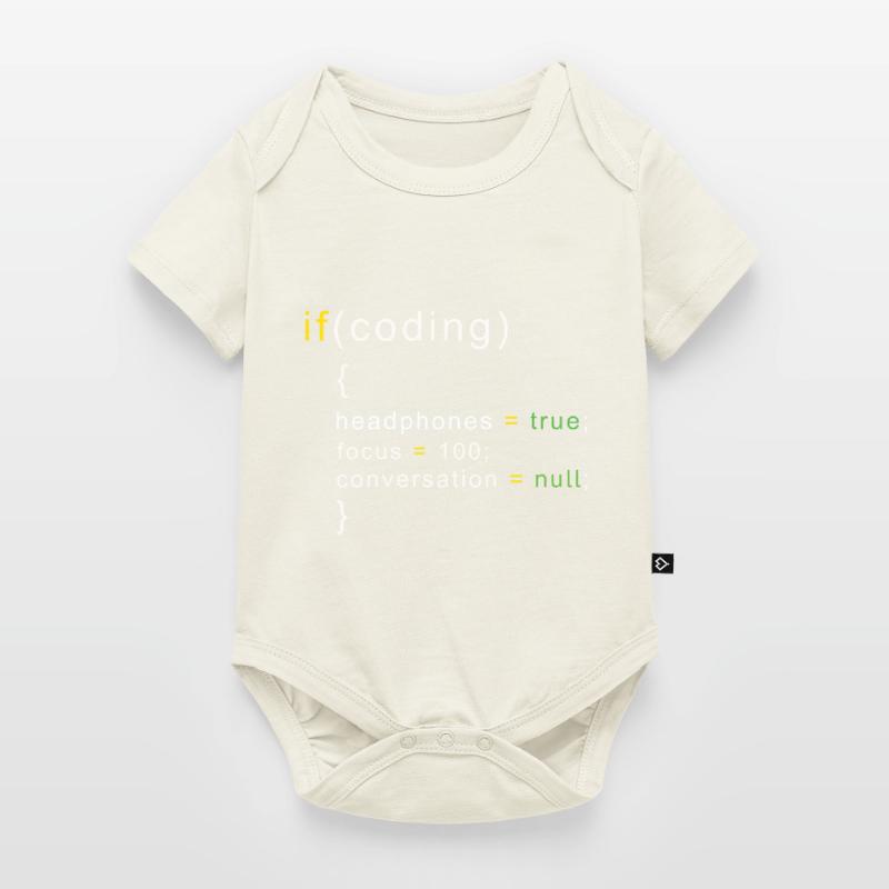 Coder coding Baby Premium short-sleeve bodysuit