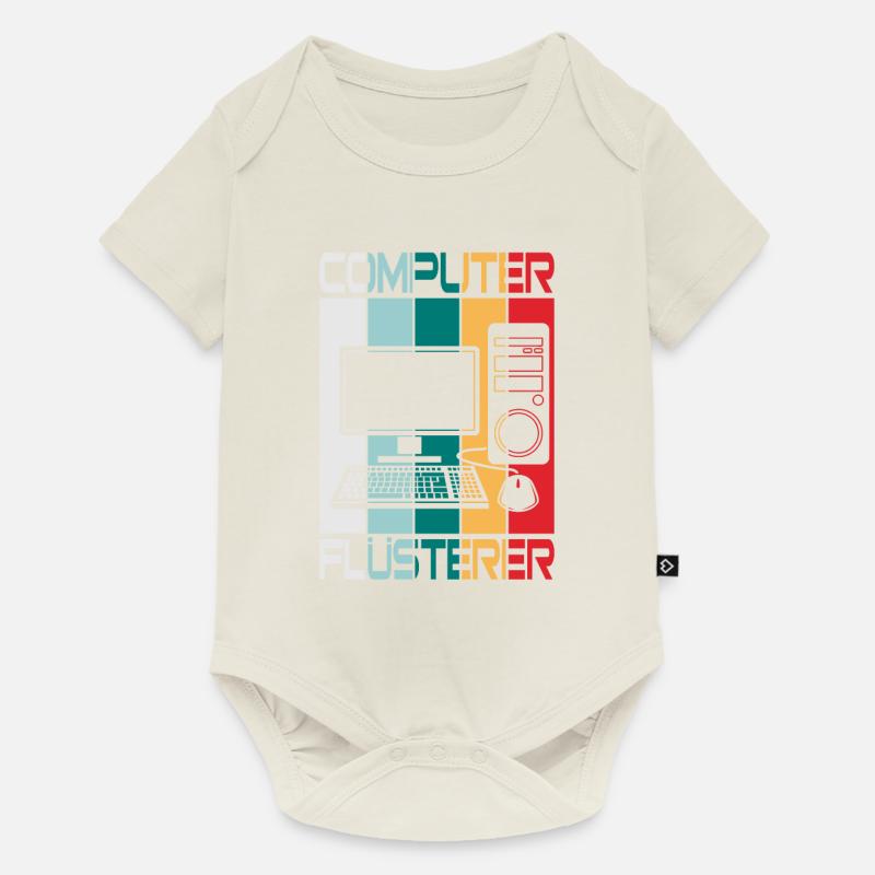 Computer Flüsterer - Baby Premium Kurzarmbody - Naturweiß