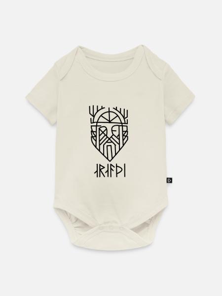 Mut - Nordische Runen - Baby Premium Kurzarmbody - Naturweiß
