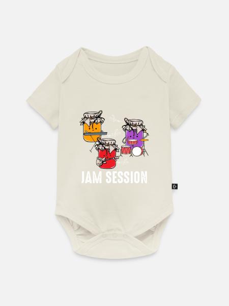 Marmeladen Session Geschenk - Baby Premium Kurzarmbody - Naturweiß