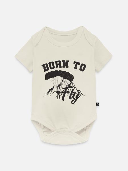 Paragliding - Baby Premium Kurzarmbody - Naturweiß