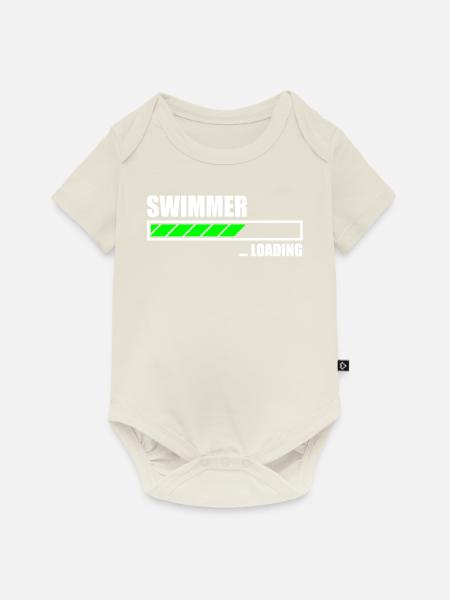 Swimmer Loading Bar - Baby Premium Kurzarmbody - Naturweiß