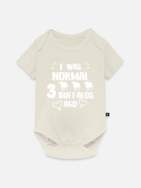 Fancy Buffalo Tshirt - Baby Premium Kurzarmbody - Naturweiß