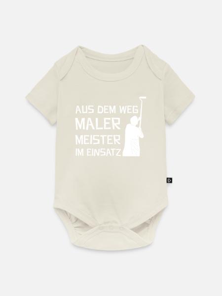 Malermeister - Baby Premium Kurzarmbody - Naturweiß