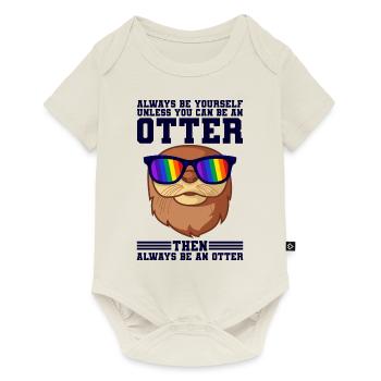 Otter - Baby Premium Kurzarmbody - Naturweiß - Vorne