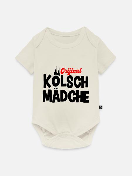 Kölsch Mädche - Baby Premium Kurzarmbody - Naturweiß