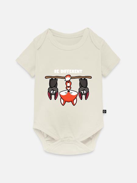 Sei Anders Lustig - Baby Premium Kurzarmbody - Naturweiß