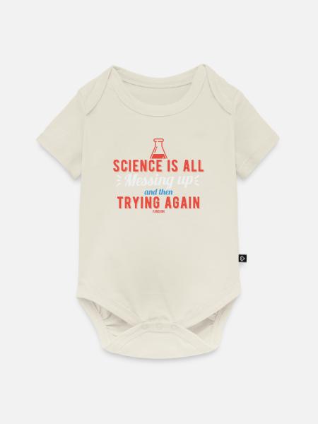 Wissenschaft Nerd Forschung Lehrer Labor - Baby Premium Kurzarmbody - Naturweiß