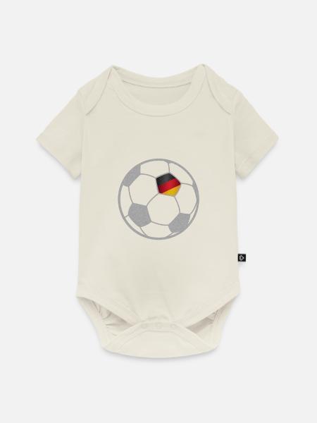 Deutschland - Baby Premium Kurzarmbody - Naturweiß