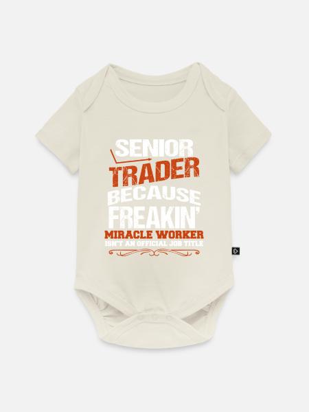 Senior Trader - Baby Premium Kurzarmbody - Naturweiß