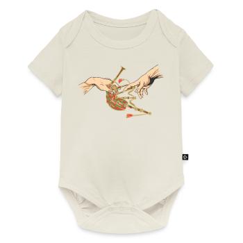 Bagpipes Music Bagpiper Scotland - Baby Premium short-sleeve bodysuit - off white - Front