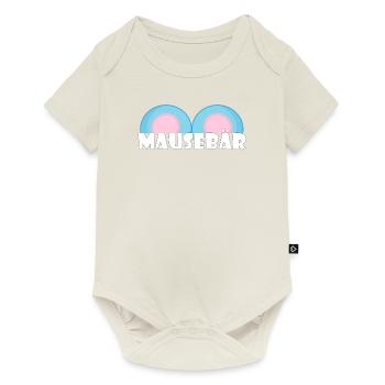 Kosename Mausebär Geschenkidee - Baby Premium Kurzarmbody - Naturweiß - Vorne