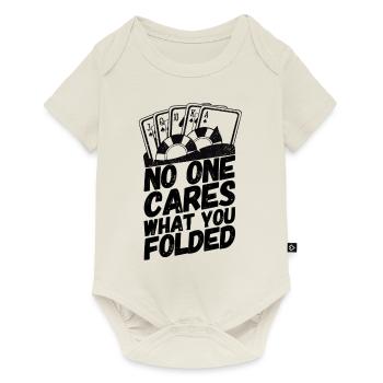 Cartes de poker Poker pliées Devis - Body à manches courtes Premium Bébé - blanc cassé - Devant