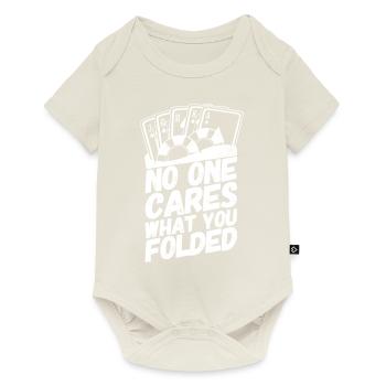 Cartes de poker Poker énonciations pliées - Body à manches courtes Premium Bébé - blanc cassé - Devant