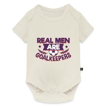Football gardien - Body à manches courtes Premium Bébé - blanc cassé - Devant
