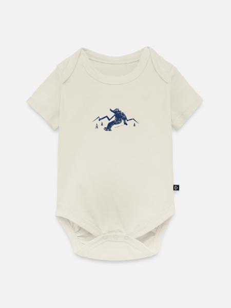 Snowboard Snowboarder Snowboarden Snowboarding - Baby Premium Kurzarmbody - Naturweiß