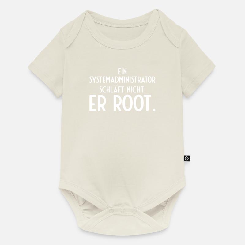 Informatiker Admin EDV - Baby Premium Kurzarmbody - Naturweiß
