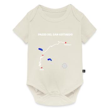 Gotthard Pass Passo del San Gottardo Serpentine - Baby Premium short-sleeve bodysuit - off white - Front