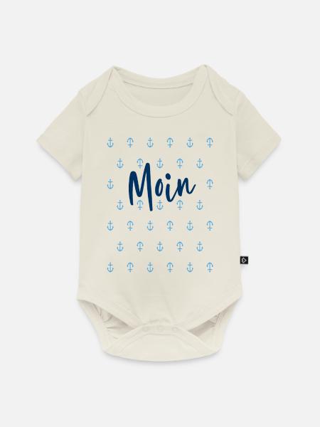 Anker Moin - Baby Premium Kurzarmbody - Naturweiß