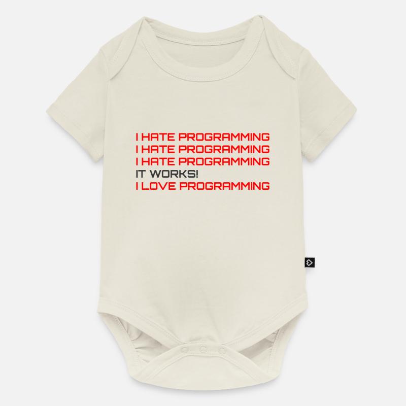 Computerprogrammierer Codierer Software Engineers Geschenk - Baby Premium Kurzarmbody - Naturweiß
