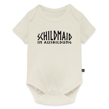 Schildmaid in Ausbildung - Baby Premium Kurzarmbody - Naturweiß - Vorne