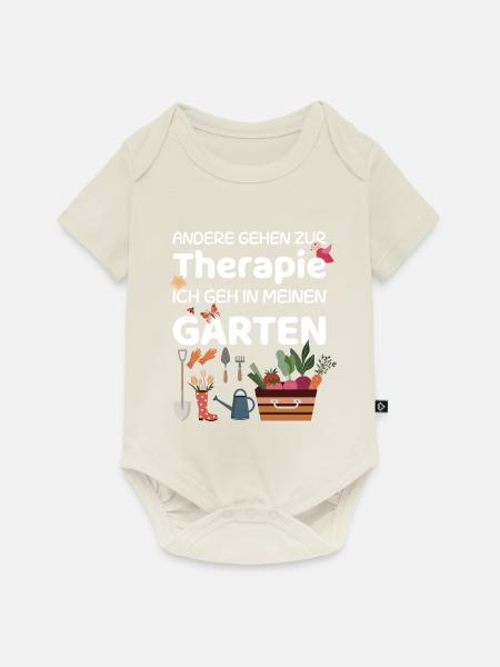 Therapie Garten - Baby Premium Kurzarmbody - Naturweiß