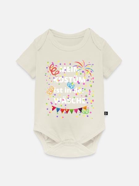 Fassching Karneval Spruch Für Kostümfreie Party - Baby Premium Kurzarmbody - Naturweiß