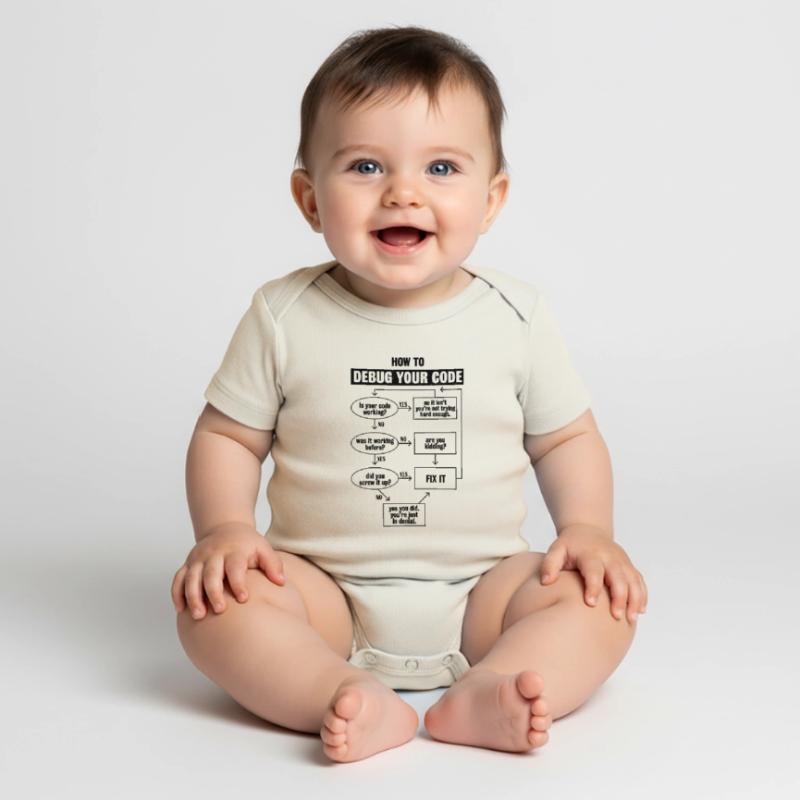 Codage de code de programmation Cadeau de débogage drôle Body à manches courtes Premium Bébé