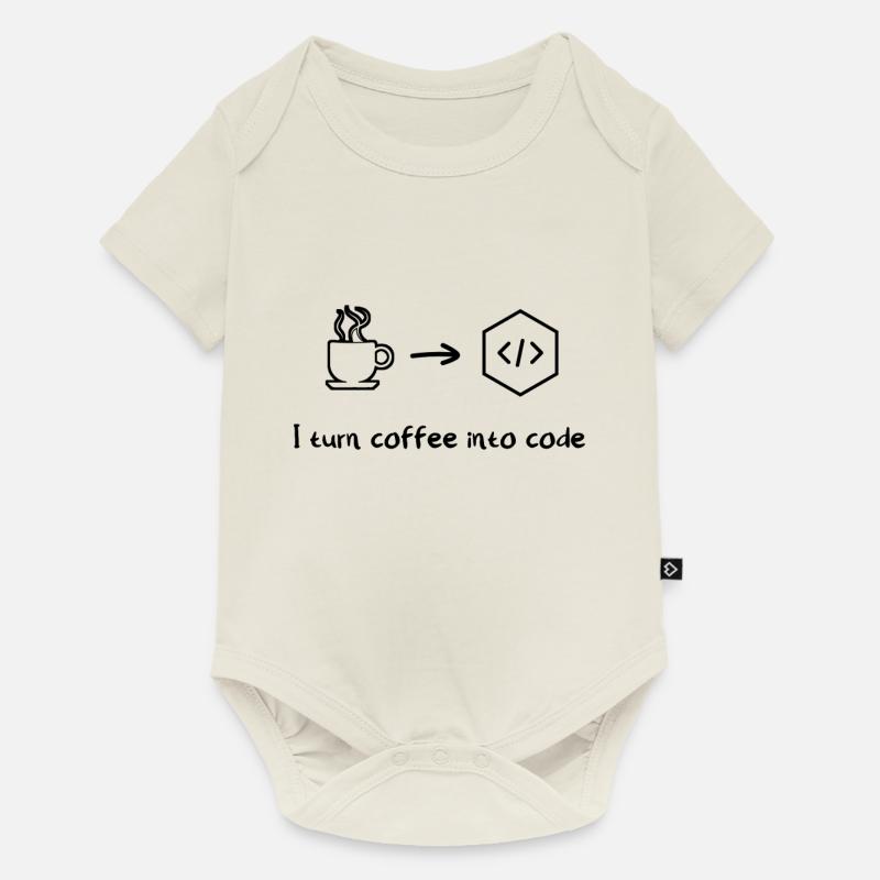 Kaffee Software Entwickler Engineer Programmierer - Baby Premium Kurzarmbody - Naturweiß