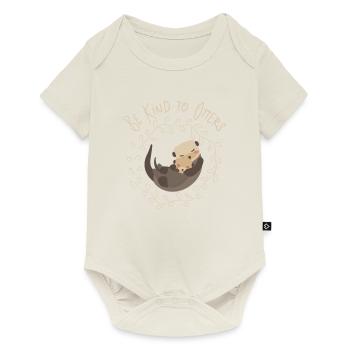 Sea Otter Lover - Be Kind To Otters - Baby Premium short-sleeve bodysuit - off white - Front
