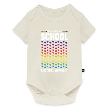 100 Days School Teacher School Day Student Gift - Baby Premium short-sleeve bodysuit - off white - Front