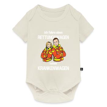 Ich fahre Rettungswagen keinen Krankenwagen - Baby Premium Kurzarmbody - Naturweiß - Vorne