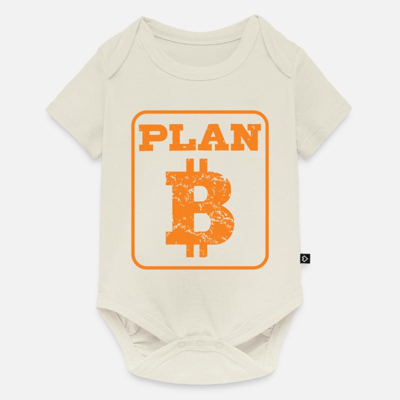 Bitcoin ist unser Plan B - Baby Premium Kurzarmbody - Naturweiß