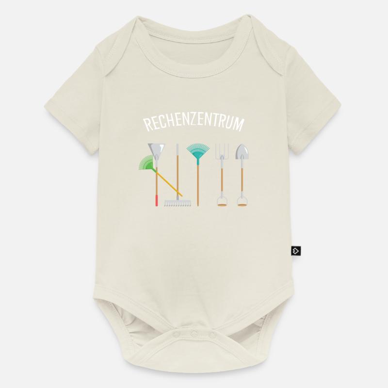 Rechenzentrum Informatik Garten Gärtner Computer - Baby Premium Kurzarmbody - Naturweiß