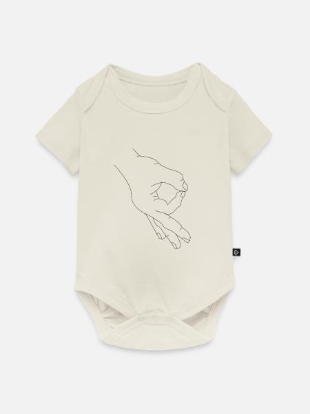 Reingeschaut Reingeguckt Dino Retro Meme - Baby Premium Kurzarmbody - Naturweiß