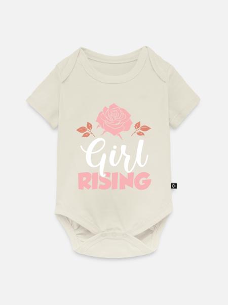 mädchenpower frauen girls - Baby Premium Kurzarmbody - Naturweiß