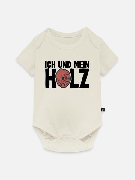 Handwerker Holzfäller Forstwirt Forstarbeiter - Baby Premium Kurzarmbody - Naturweiß