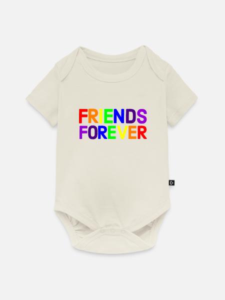 Regenbogen, Regenbogen, Regenbogen, Regenbogen, Regenbogen - Baby Premium Kurzarmbody - Naturweiß