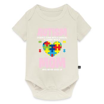 Autisme - Maman Est Fier - Body à manches courtes Premium Bébé - blanc cassé - Devant