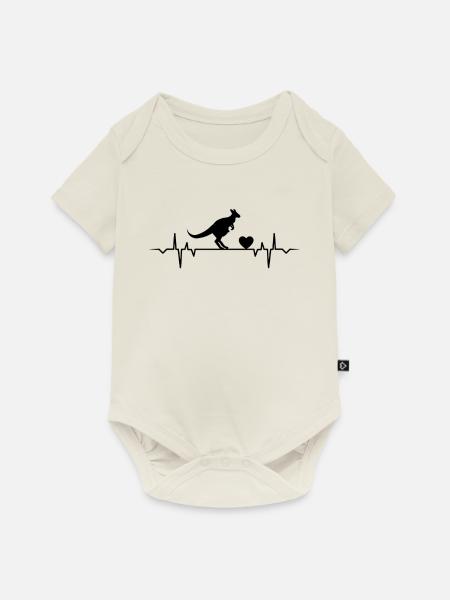 australien känguru reisen down under australier - Baby Premium Kurzarmbody - Naturweiß